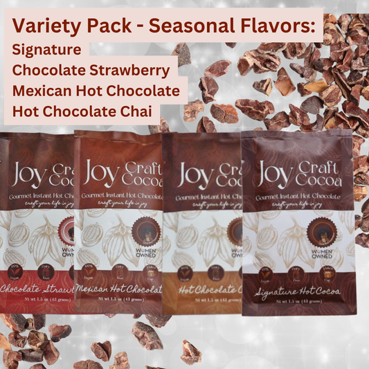 Joy Craft Cocoa Variety Pack  - Indulge in Gourmet Cocoa
